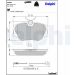 Delphi Bremsbelagsatz, Scheibenbremse LP608 Delphi Bremsbelagsatz, Scheibenbremse LP608