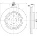 Hella Bremsscheibe PRO 8DD 355 125-141 Hella Bremsscheibe PRO 8DD 355 125-141