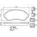 BOSCH Bremsbelagsatz, Scheibenbremse 0 986 494 616