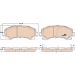 TRW Bremsbelagsatz, Scheibenbremse COTEC GDB3545