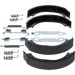 Bremsbackensatz, Feststellbremse 0 986 487 542 Bremsbackensatz, Feststellbremse 0 986 487 542