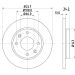 Bremsscheibe 8DD 355 106-191 Bremsscheibe 8DD 355 106-191
