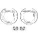 Bremsbackensatz 8DB 355 004-731 Bremsbackensatz 8DB 355 004-731