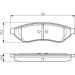 BOSCH Bremsbelagsatz, Scheibenbremse 0 986 494 172