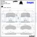 Delphi Bremsbelagsatz, Scheibenbremse LP1299 Delphi Bremsbelagsatz, Scheibenbremse LP1299