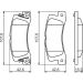 BOSCH Bremsbelagsatz, Scheibenbremse 0 986 461 136
