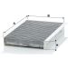 MANN-FILTER CUK 2747 Innenraumfilter, Aktivkohlefilter MANN-FILTER CUK 2747 Innenraumfilter, Aktivkohlefilter