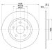 Hella Bremsscheibe PRO 8DD 355 125-311 Hella Bremsscheibe PRO 8DD 355 125-311