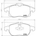 Hella Pagid Bremsbelagsatz, Scheibenbremse 8DB 355 012-681 Hella Pagid Bremsbelagsatz, Scheibenbremse 8DB 355 012-681