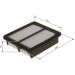 BOSCH F 026 400 224 Luftfilter