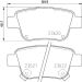 Hella Bremsbelagsatz, Scheibenbremse 8DB 355 017-331 Hella Bremsbelagsatz, Scheibenbremse 8DB 355 017-331