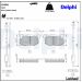 Delphi Bremsbelagsatz, Scheibenbremse LP696 Delphi Bremsbelagsatz, Scheibenbremse LP696