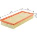 BOSCH F 026 400 387 Luftfilter