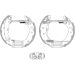 Textar Bremsbackensatz Shoe Kit Pro 84048800 Textar Bremsbackensatz Shoe Kit Pro 84048800