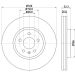 Hella Bremsscheibe Pro High Carbon 8DD 355 128-721 Hella Bremsscheibe Pro High Carbon 8DD 355 128-721