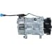 NRF EASY FIT 32064 Klimakompressor SD7V16 WITH ADAPTER, 12V, PAG 46, mit PAG-Kompressoröl, mit Dichtring