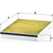 MANN-FILTER FP 3054 Innenraumfilter FreciousPlus Aktivkohlefilter mit Polyphenol, antibakteriell, Feinstaubfilter (PM 2.5)