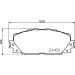 Hella Bremsbelagsatz, Scheibenbremse 8DB 355 014-311 Hella Bremsbelagsatz, Scheibenbremse 8DB 355 014-311