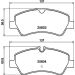 Hella Bremsbelagsatz, Scheibenbremse 8DB 355 020-721