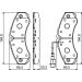 BOSCH Bremsbelagsatz, Scheibenbremse 0 986 494 239