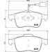 Hella Bremsbelagsatz, Scheibenbremse 8DB 355 015-531