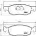 Hella Bremsbelagsatz, Scheibenbremse 8DB 355 010-321 Hella Bremsbelagsatz, Scheibenbremse 8DB 355 010-321