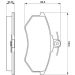 BOSCH Bremsbelagsatz, Scheibenbremse 0 986 466 698