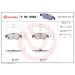 Brembo Bremsbelagsatz, Scheibenbremse XTRA LINE P 85 098X