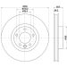 Hella Bremsscheibe Pro High Carbon 8DD 355 123-211 Hella Bremsscheibe Pro High Carbon 8DD 355 123-211