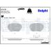 Delphi Bremsbelagsatz, Scheibenbremse LP1724 Delphi Bremsbelagsatz, Scheibenbremse LP1724