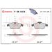 Brembo Bremsbelagsatz, Scheibenbremse XTRA LINE P 68 047X