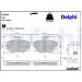 Delphi Bremsbelagsatz, Scheibenbremse LP459 Delphi Bremsbelagsatz, Scheibenbremse LP459