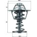 Mahle Thermostat, Kühlmittel BEHR TX 126 82D