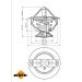 Thermostat, Kühlmittel 725031 Thermostat, Kühlmittel 725031