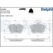 Delphi Bremsbelagsatz, Scheibenbremse LP2490 Delphi Bremsbelagsatz, Scheibenbremse LP2490