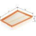 BOSCH F 026 400 138 Luftfilter