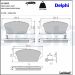 Delphi Bremsbelagsatz, Scheibenbremse LP1503 Delphi Bremsbelagsatz, Scheibenbremse LP1503