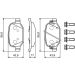 BOSCH Bremsbelagsatz, Scheibenbremse 0 986 494 934