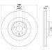 Hella Pagid Bremsscheibe Pro High Carbon 8DD 355 129-601