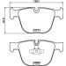 Hella Bremsbelagsatz, Scheibenbremse 8DB 355 014-141
