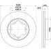 Bremsscheibe 8DD 355 117-421 Bremsscheibe 8DD 355 117-421
