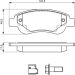 BOSCH Bremsbelagsatz, Scheibenbremse 0 986 494 606 BOSCH Bremsbelagsatz, Scheibenbremse 0 986 494 606