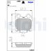 Delphi Bremsbelagsatz, Scheibenbremse LP1510 Delphi Bremsbelagsatz, Scheibenbremse LP1510