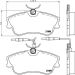 Hella Bremsbelagsatz, Scheibenbremse 8DB 355 019-261 Hella Bremsbelagsatz, Scheibenbremse 8DB 355 019-261