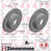 ZIMMERMANN 150.2902.53 Bremsscheibe 300mm für BMW 3er, 4er, 6/5, 5x120, innenbelüftet, geschlitzt, beschichtet, hochgekohlt