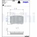 Delphi Bremsbelagsatz, Scheibenbremse LP440 Delphi Bremsbelagsatz, Scheibenbremse LP440