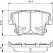 BOSCH Bremsbelagsatz, Scheibenbremse 0 986 494 678