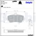Delphi Bremsbelagsatz, Scheibenbremse LP1401 Delphi Bremsbelagsatz, Scheibenbremse LP1401