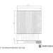 Blue Print Filter, Innenraumluft ADBP250076