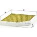 MANN-FILTER FP 2450 Innenraumfilter FreciousPlus Aktivkohlefilter mit Polyphenol, antibakteriell, Feinstaubfilter (PM 2.5)